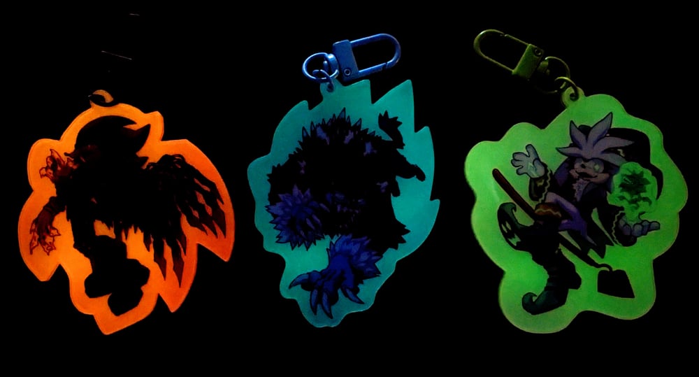 Glow in the Dark HallowHedgehog Keychains