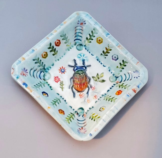 Beetle Porcelain Dish