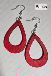 Image 2 of Earrings - Hollow Teardrop I