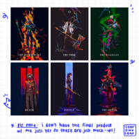 Image 2 of 5x7" Arcane Tarot Gold Foil Prints