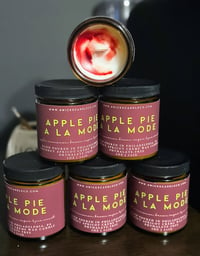 Apple Pie A La Mode Candle - 5oz Amber Jar & Wood Wick