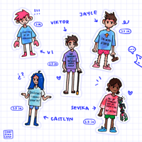 Image 2 of Arcane PJs Stickers