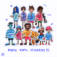 Image 1 of Arcane PJs Stickers