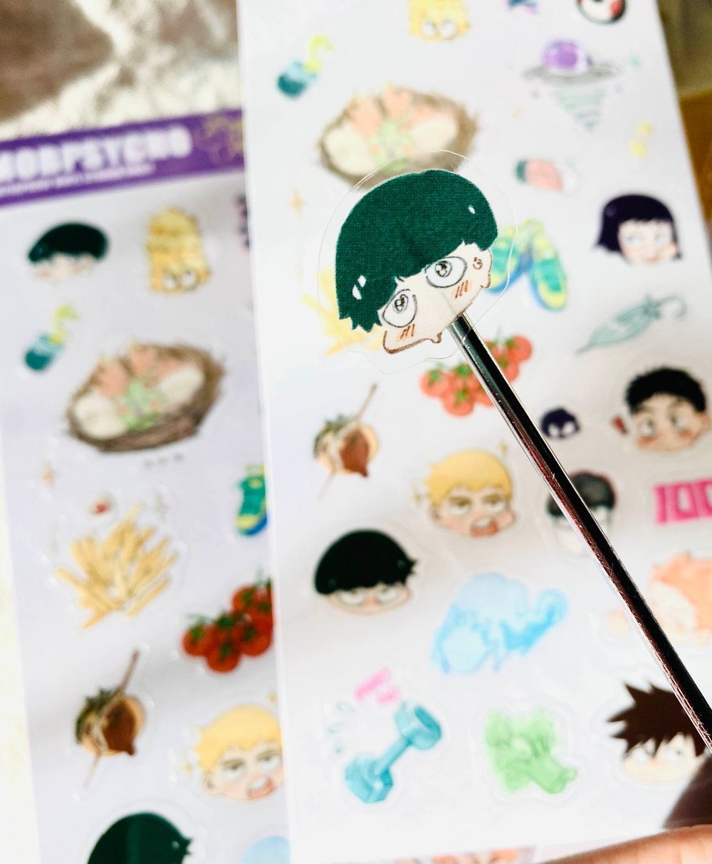 Image of MOB PSYCHO 100 Sticker Sheets