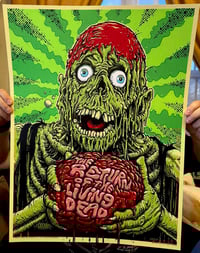 Image 2 of The Return of the Living Dead - 18 x 24 Offically Licensed LIMITED Screen Print (Hand Embelllished)