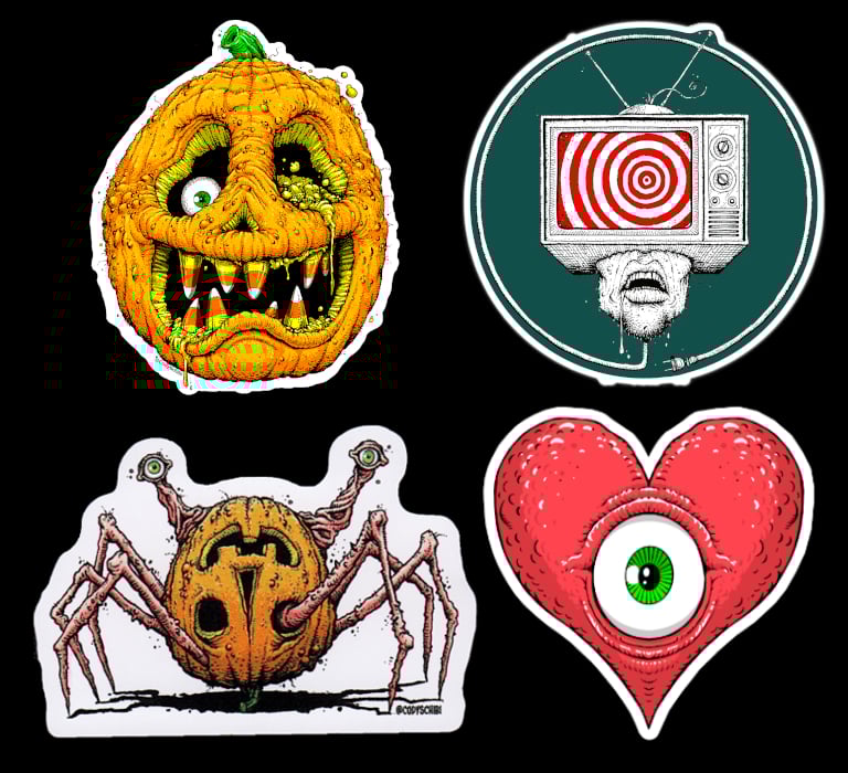 SCHIBI STICKERS! four designs