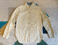 Image 1 of Sugar Cane Okinawa fabric persimmon dyed shirt, size L