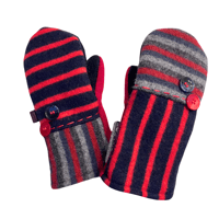 Image 1 of EDIT Winter 2024 Stripes on Stripes Mittens {Large}