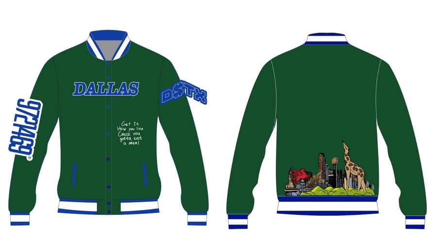 Image of Green Dallas City Collab Jacket