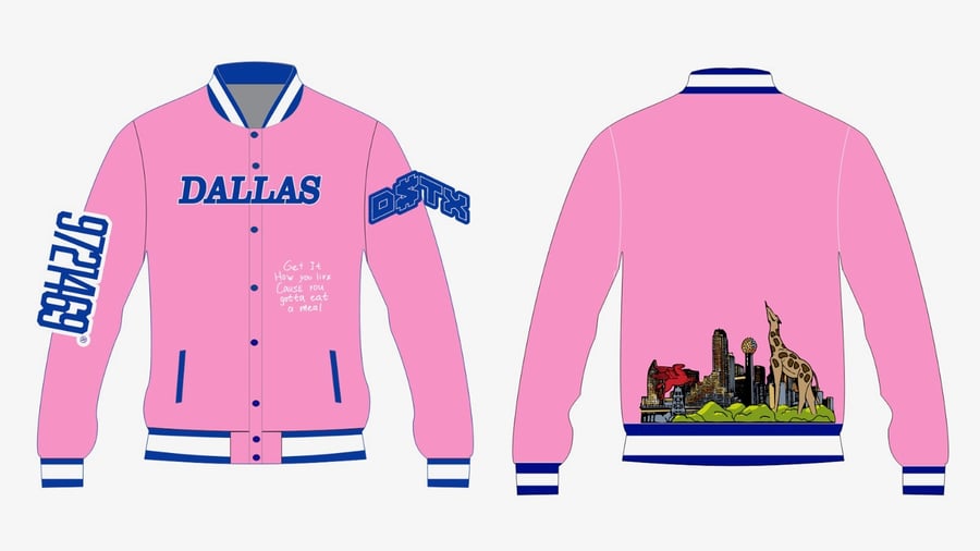 Image of Pink Dallas City Collab Jacket