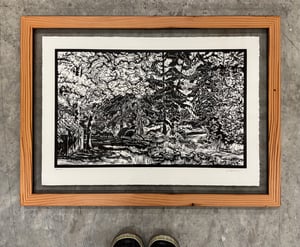 Creekside Framed in Salvaged Fir