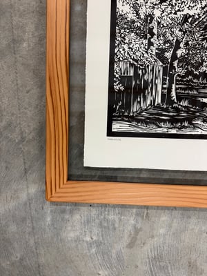 Creekside Framed in Salvaged Fir