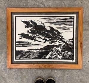 Windswept Bluff framed in Salvaged Cedar 1