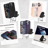 Image 1 of Personalized "Rainbow" Silicone iPhone Case