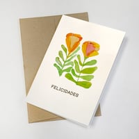 FELICIDADES DOS FLORES CARD