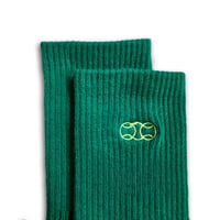 Image 2 of Holiday Crew Socks (Pine)