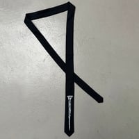 Slim Tie - Nail Graphic - Black