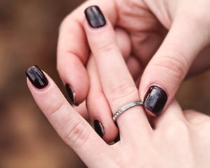 Image of Platinum and Rose-cut Diamond, Full Eternity ring.