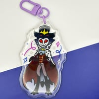 Image 2 of Stolas Helluva Boss Inspired Epoxy Charm 3" Keychain