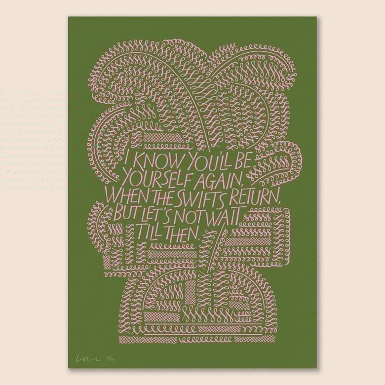 Image of Swifts Return Screen Print