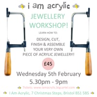 Image 1 of Wednesday 5th Feb I Am Acrylic Workshop