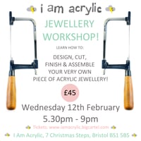Image 1 of Wednesday 12th Feb I Am Acrylic Workshop