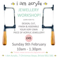 Image 1 of Sunday 9th Feb I Am Acrylic Workshop
