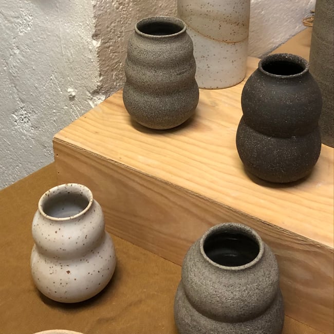 Vases doubles-bulbes en grès