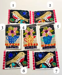 Image 1 of Little Robin winter original collage cards 