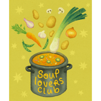 Image 1 of print soup lovers club