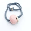 Big Pink Beach Bead Necklace