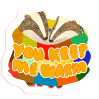 Image 1 of sticker you keep me warm