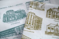 Image of Edinburgh's Public Libraries (screen printed tea towel)