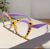 Image 2 of Colorful Cat Eye Clear Frames