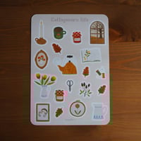 Image 2 of planche de stickers cottagecore life
