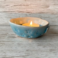 Image 2 of CALM Aquamarine Ceramic Candle/Trinket Dish