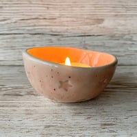 Image 3 of REST Speckled Pink Ceramic Candle/Trinket Dish