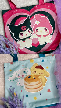 Image 1 of Full Print Sanrio Totebags