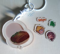 Image 3 of Cloud and Tifa Family Picnic ／Eating Kuah-pau acrylickeychain