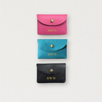 Leather Card + Coin Pouch