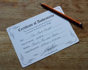 Image of The Dark Knight - (Original Drawing) - SOLD!!