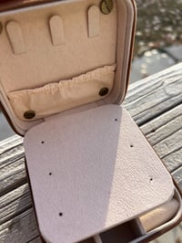 Image 4 of Travel Jewelry Box - Leather Cowboy Patch