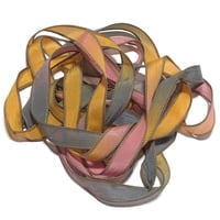 Image 6 of 1PC. TIKI LOUNGE 42" Hand Dyed Finished Edge Silk Wrist Wrap Bracelet/Jewelry/Craft Ribbons