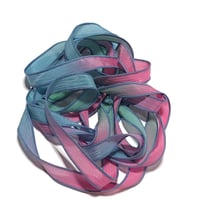 Image 5 of 1PC. HOT AIR BALLOONS 42" Hand Dyed Finished Edge Silk Wrist Wrap Bracelet/Jewelry/Craft Ribbons