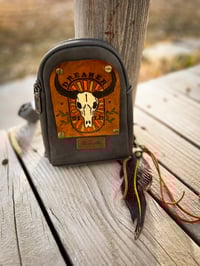 Image 1 of Mini Wrangler Sling Backpack with Wild Dreamer Leather Patch