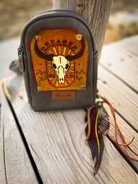 Image 5 of Mini Wrangler Sling Backpack with Wild Dreamer Leather Patch