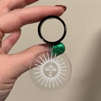 Clear Sun Disc Dangles (sizes 4g-2")