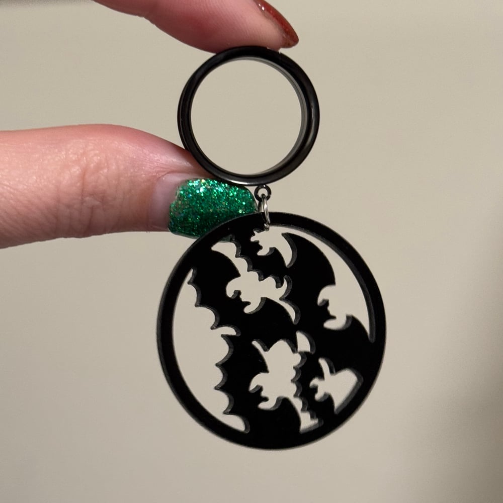Image of Multi Bat Hoop Dangles (sizes 4g-2")