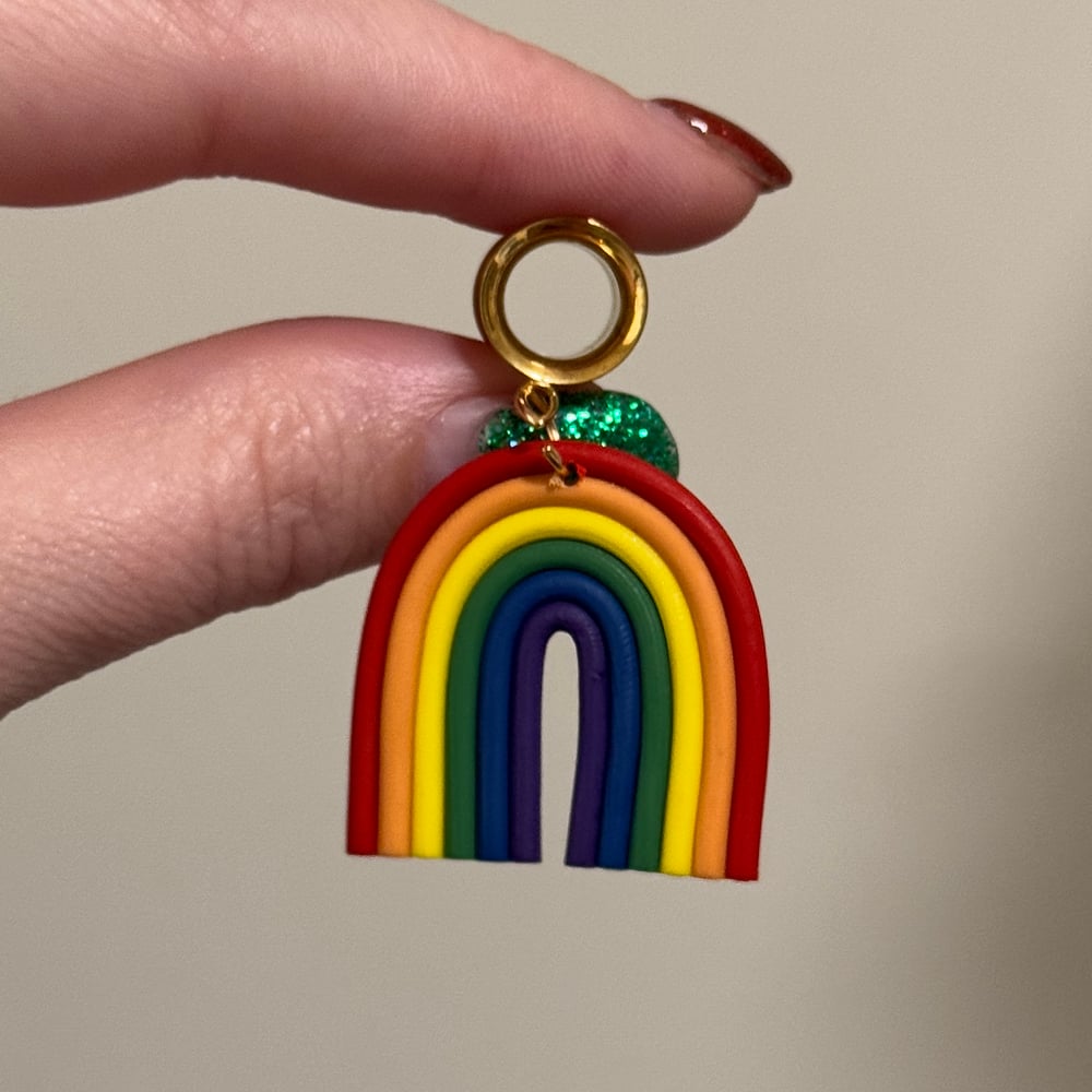 Image of Simple Rainbow Dangles (sizes 2g-2")