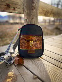 Image 1 of Navy Wrangler Steer Sling Mini Bag